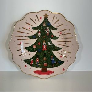 Anthropologie. Rifle Paper Co. Christmas Nutcracker collection dining plate.